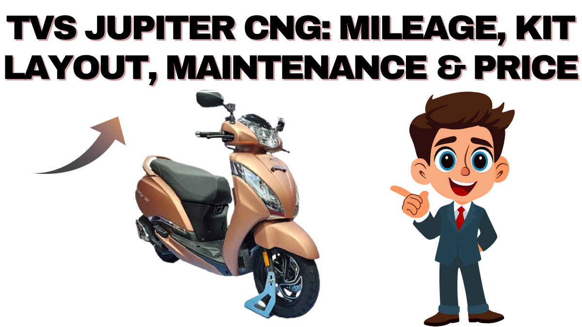 TVS Jupiter CNG: Mileage, Kit Layout, Maintenance & Expected Price