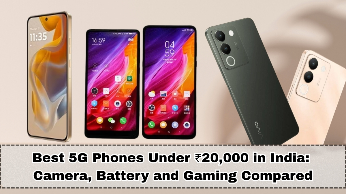 Best 5G Phones Under ₹20,000 in India (Nov 2025) – Full Comparison & Buying Guide