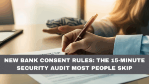 New Bank Consent Rules: The 15-Minute Security Audit Most People Skip