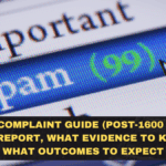 Spam/UCC Complaint Guide (Post-1600 Deadline): How to Report, What Evidence to Keep, and What Outcomes to Expect