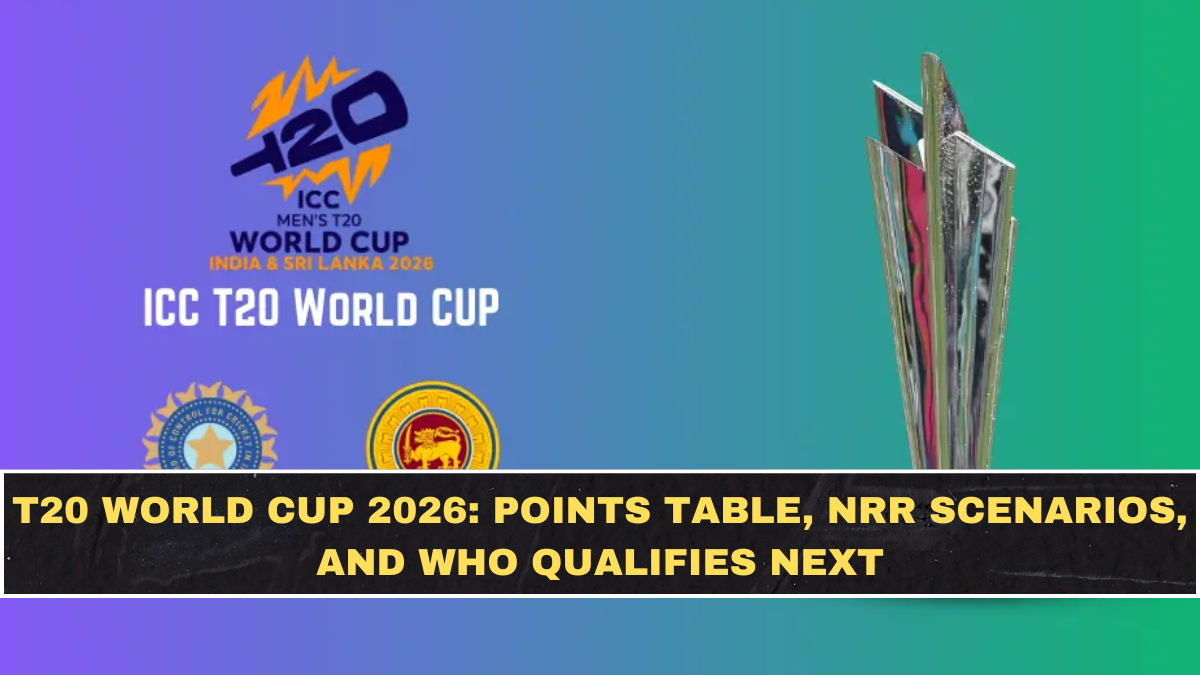 T20 World Cup 2026: Points Table, NRR Scenarios, and Who Qualifies Next
