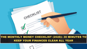 The Monthly Money Checklist (2026): 30 Minutes to Keep Your Finances Clean All Year