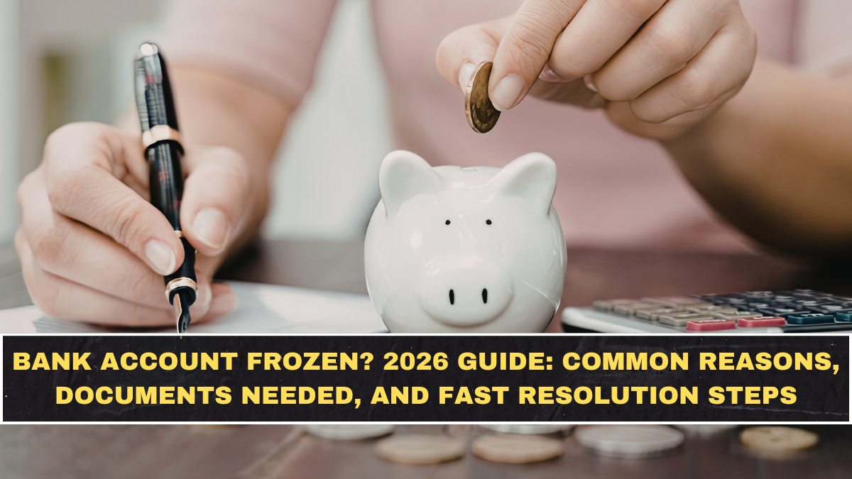 Bank Account Frozen? 2026 Guide: Common Reasons, Documents Needed, and Fast Resolution Steps
