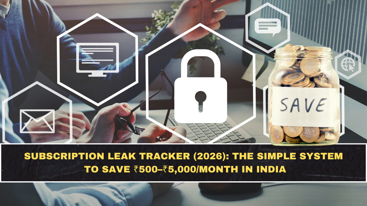Subscription Leak Tracker (2026): The Simple System to Save ₹500–₹5,000/Month in India