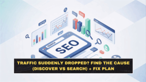 Traffic Suddenly Dropped? Find the Cause (Discover vs Search) + Fix Plan