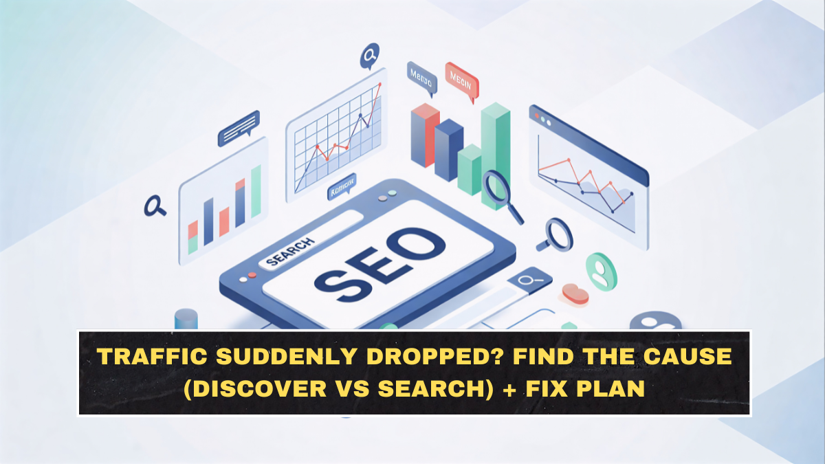 Traffic Suddenly Dropped? Find the Cause (Discover vs Search) + Fix Plan