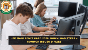 JEE Main Admit Card 2026: Download Steps + Common Issues & Fixes
