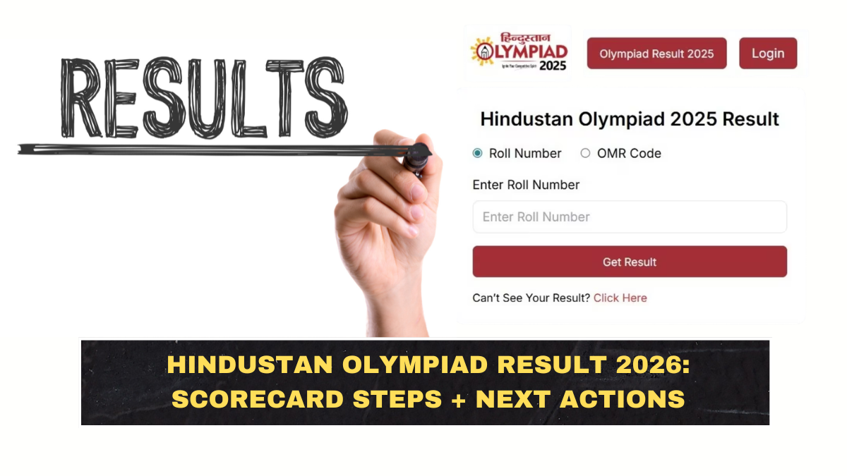 Hindustan Olympiad Result 2026: Scorecard Steps + Next Actions