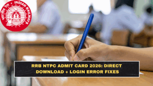 RRB NTPC Admit Card 2026: Direct Download + Login Error Fixes