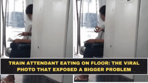 Train Attendant Eating on Floor: The Viral Photo That Exposed a Bigger Problem